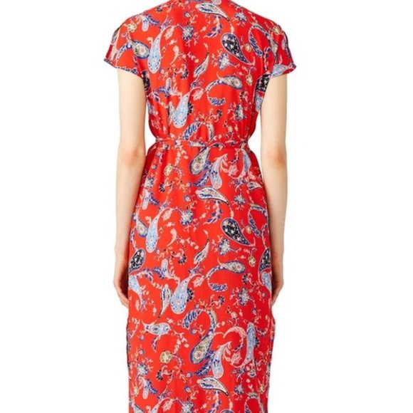 GREYLIN~ Sidney Paisley Wrap Maxi Dress in Medium - Picture 14 of 16